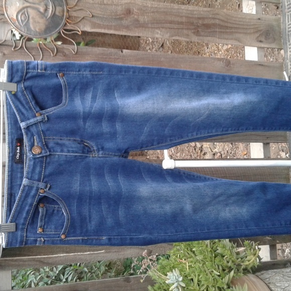 Woman's blue Jeans denim stretchy material size 7 brand City ink - Picture 5 of 11